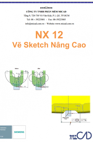 NX12 Advance Sketching - Vẽ Phát Họa Nâng Cao